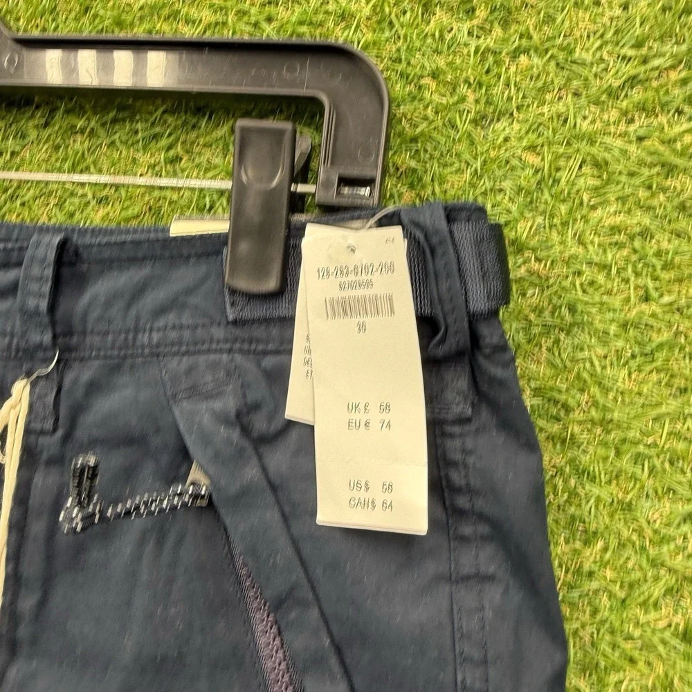 Abercrombie & Fitch Cargo Shorts Mens 30 Paratrooper Military Vtg Y2K Blue Khaki